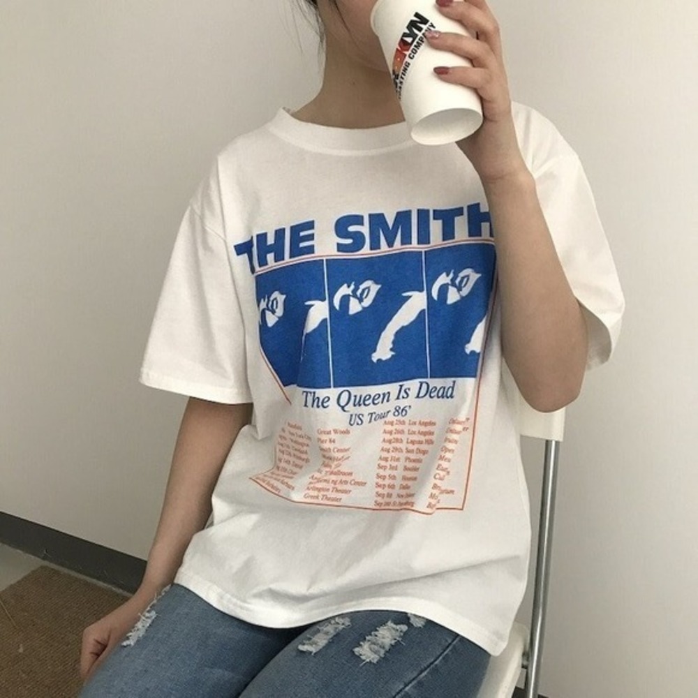 The Smiths Shirt The Queen Is Dead US Tour 86 Vintage Shirt